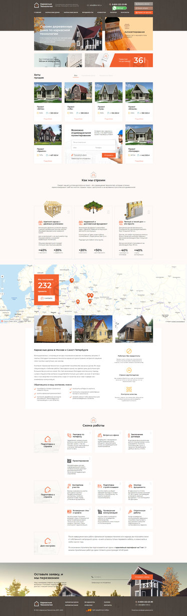 Разработка сайта «Каркасные технологии»